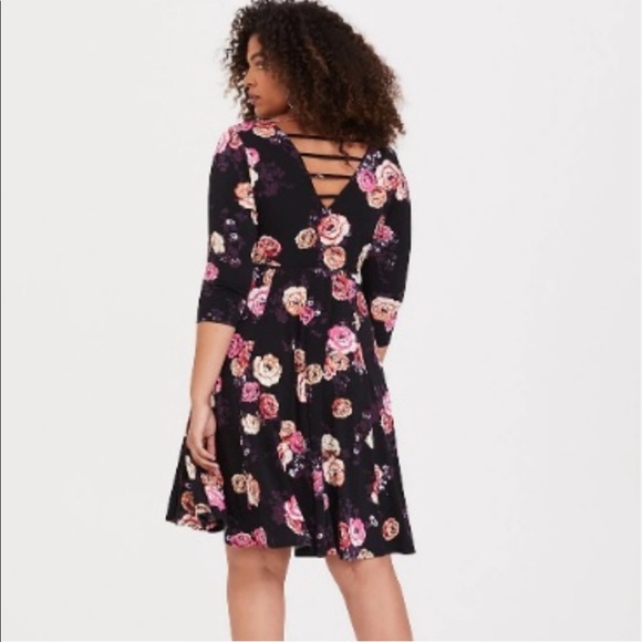 Plus || Torrid | Studio Knit Skater Dress - Picture 3 of 7